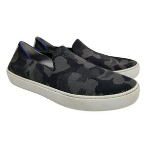 Rothy's Women's Black Gray Blue Camo Sneakers Size 7